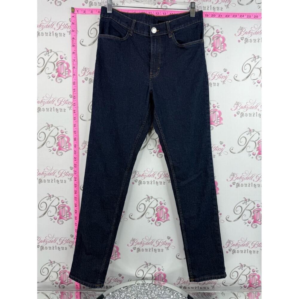 Denim&Co jeans dark wash Dark Blue Straight Leg Women's Jeans